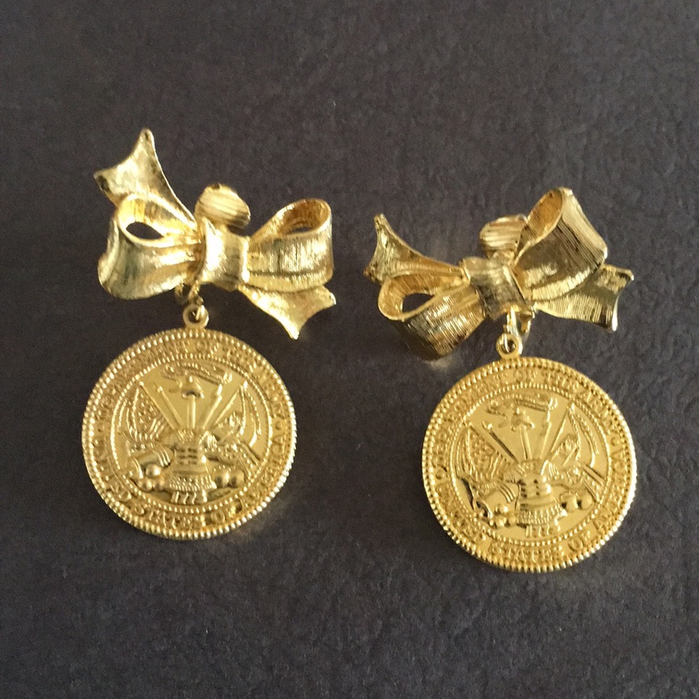 Seal of the United States Army Earrings